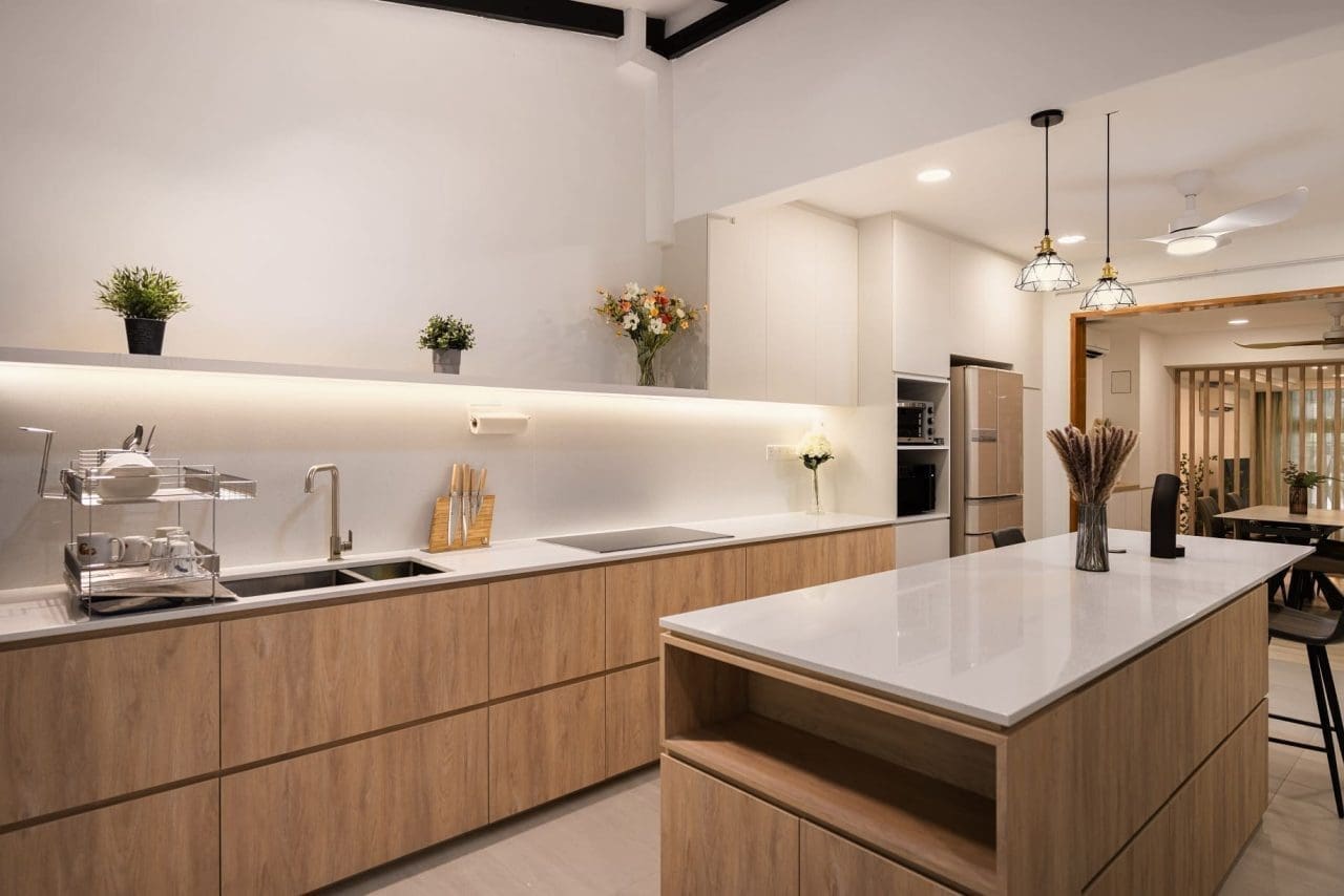 Kitchen cabinet renovation and interior design