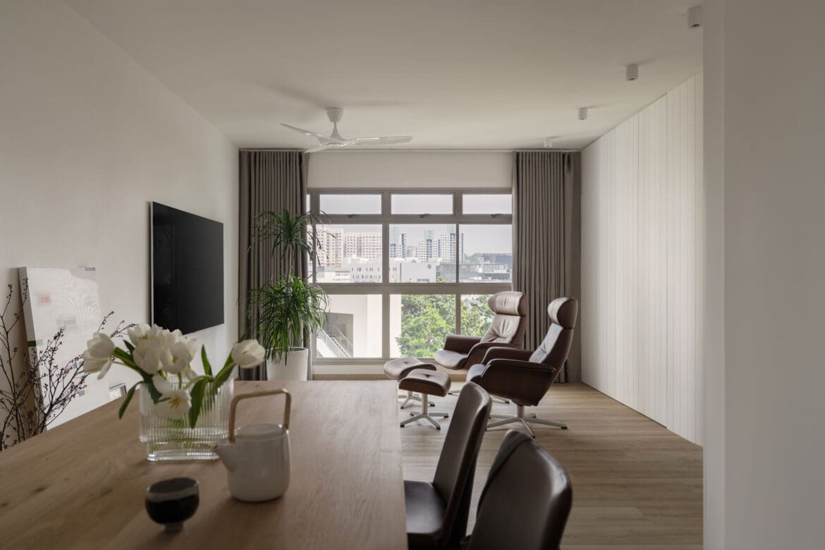 Unexpected ideas for an HDB flat designed for low-key living